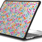 CASETiFY Impact MacBook Air 13.6" (M2-M4) Case [Cushioned Impact Corners/Scratch-Resistant/Anti-Slip Grip] - Petit Floral Transparent - Clear Black