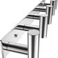 VAEHOLD Hat and Coat Wall Mount Rack - Hooks for Robes, Bags, Keys, and Towels - Bathroom Towel Hanger Organizer (Polished Chrome, “T“ Shape 5 Hooks 1 Pack)