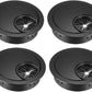 uxcell Cable Hole Cover, 2Inch/50mm Zinc Alloy Desk Wire Cord Cable Grommets Hole Cover for Office PC Desk Cable Cord Organizer, 4Pcs Black
