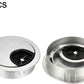 uxcell Cable Hole Cover, 2Inch/50mm Zinc Alloy Desk Wire Cord Cable Grommets Hole Cover for Office PC Desk Cable Cord Organizer, 4Pcs Silver Tone