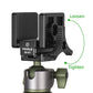 FANAUE GS-01Arca Swiss Rifle Saddle Mount, Hunting Tripod Clamp with Quick Release Plate, Shooting Tripod Rest, Enhanced Accuracy Ball Head & Adapter for Hunting and Shooting