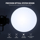 NEEWER Spotlight Snoot with 40° Projection Lens, Adjustable Focus, 16 Metal Gobos 5 Color Gels, Bag, Conical Snoot for Bowens Mount LED Continuous Output Lighting Studio Video Light Up to 300W, LS-38