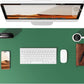 YSAGi Leather Desk Pad Protector, Office Desk Mat, Large Mouse Pad, Non-Slip PU Leather Desk Blotter, Laptop Desk Pad, Waterproof Desk Writing Pad for Office and Home (Jade Green, 35.4" x 17")