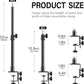 2-Pack Camera Desk Mount Stand with 1/4" Ball Head and Cold Shoe Mount Adapter,12.9-22" Tabletop Mounts Stand, Adjustable Aluminum Desktop Light Stand, for DSLR Camera, Ring Light, Video Light