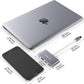 LENTION 4-in-1 USB-C Hub with Type C, USB 3.0, USB 2.0 for 2024-2016 MacBook Pro (M1-M4), iPhone 16-15 New Mac Air/Surface, ChromeBook, More, Multiport Charging & Connecting Adapter (C13, Space Gray)