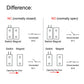 Magnetic Reed Switch RC-36 NC Recessed Wired Window Door Contact Sensor for Home Security and Burglar Alarm Systems 5 Pcs (Pack of 2)