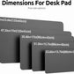 YSAGi Leather Desk Pad Protector, Office Desk Mat, Large Mouse Pad, Non-Slip PU Leather Desk Blotter, Laptop Desk Pad, Waterproof Desk Writing Pad for Office and Home (Dark Grey, 47" x 17")
