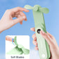 SWEETFULL Portable Handheld Mini Fan with LED Display, 3-in-1 Personal Foldable USB Rechargeable Hand Held Fan & Flashlight for Travel, Lash Eyelash, Cute Small Pocket for Women, Girls