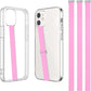TEAMOLA 3pcs Silicone Phone Grip Holder Strap for iPhone 17/17 Pro/16/16 Pro & Samsung Galaxy S25/S24/S23 - Anti-Slip Finger Loop for Case, Universal Phone Loops for Back of Cell Phones(230, 3 Pink)