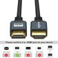 Twozoh Coiled HDMI Extender Cable - 4K UHD Support, 3D, 1080p, HDMI 2.0a/b/1.4a (Extend up to 1.5M/5FT)