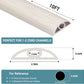 Floor Cord Cover Self Adhesive Cord Hider Floor Extension Cord Covers for Floor Power Cord Protector Cable Management Prevent Cable Trips Cable Cavity 0.32" W x 0.32" H (Beige Wood, 10Ft)