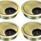 uxcell Cable Hole Cover, 2.1Inch/53mm Zinc Alloy Desk Wire Cord Cable Grommets Hole Cover for Office PC Desk Cable Cord Organizer, 4 Pcs Bronze Tone