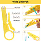 Delgada RJ45 Ethernet Crimping Tool kit,4in1 Professional Cutter Stripper Network Crimper for RJ-11,6P/RJ-12,8P/RJ-45 Crimp,with 20pcs Cat5 Cat5e RJ-45 Connectors-20PCS Covers-1 Network Wire Stripper