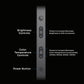 LUME CUBE Edge Light 2.0 LED Black Desk Lamp | Dimmable Home Office Desk Light with USB Charging Port & Strong Swing Arm | Adjustable Color Temperature and Brightness | Circle Webcam Light