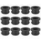 PATIKIL 12mm / 1/2 Inch Drill Hole,3/8 Inch ID Rubber Grommets, 12Pcs Top Hat Grommet for Wiring Eyelet Ring Gasket Automotive Firewall Cable Hole Plugs Wires Protection, Black