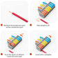 5Pcs Lever Wire Connectors, 3 in 9 Out Quick Wiring Cable Electrical Connector Compact Push-in Conductor Terminal Block for 24-12 AWG