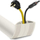 Floor Cord Cover 10FT Cord Covers for Wires on Floor Protect Wires & Prevent Trip Hazards, Easy to Cut for Home, Office, School, Concerts, Cavity W0.6in x H0.32in