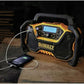 DEWALT 12V/20V MAX Portable Bluetooth Radio, Cordless, 100 ft Range, 3.5” Subwoofers, Jobsite (DCR028B)
