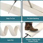 Floor Cord Cover, Cable Protector, 0.63W x 0.31H inches, Wire Cover for Extension Cords, Floor Cable Covers Prevent Cable Trips (Beige, 50-3 Feet)