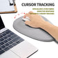 Hokafenle Ergonomic Mouse Pad Wrist Support, Terraced Slope Carpal Tunnel Wrist Pad for Mouse with Unibody Memory Foam, Wrist Rest Pain Relief Mousepad (Silvery White, 11.8x7.9 in)