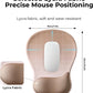 EooCoo Ergonomic Mouse Pad with Gel Wrist Rest Support Middle Concave Design, Relieve Wrist Pain Mousepad, Non-Slip Base for Laptop, Office Desk Accessories, Carpal Tunnel Syndrome
