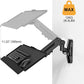 Wall Mount Keyboard Tray- Keyboard and Mouse Stand & Monitor Mount Arm,Height Adjustable Typing Platform Holds up to 26.4 lbs,Black
