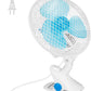 8.66" Portable Clip on Fan, 2 Speed Desk Fan with Auto Shaking Function, 180° Adjustable Tilt, Study Clamp, Personal Cooling Fan with 3.94ft Cord for Home Office Dorm