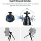 NEEWER Mini Desk Tripod, Metal Table Top Small Portable Travel Selfie Stick Stand with 360° Ball Head & 1/4" Screw for Camera Mobile Phone Holder Action Cam, Cleaning Cloth, Max Load 6.6 lbs, TP29