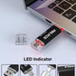 ABLAZE 8GB Type C Flash Drive 10 Pack, Dual USB 2.0+USB C Memory Stick Thumb Drive Compatible with iPhone 16/15, Android Smartphone, Computers, Tablets, Mac,iPad,PC