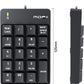 MOFII Wired Number Pad Numeric Keypad Silent 19 Keys USB Numpad, Portable Financial Accounting Keyboard 10 Key for Laptop/Computer/PC/Notebook/Surface Pro - Black