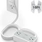Surge Protector Power Strip, TESSAN Flat Plug Extension Cord 10 FT with 4 Wide Spaced AC Outlets, 900J Protection, Wall Mountable Charging Station for Home Office School Dorm Room Essentials