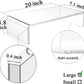 Anti-Cat keyboard cover, laptop keyboard covers cat proof, clear keyboard protector, PC Desk Stand for Keyboard Storage acrylic Monitor Stand Riser and Laptop Stand Riser (20"/7.1"/4.8")