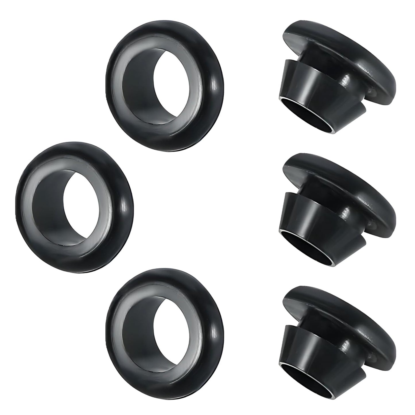 Qrity 20 PCS Rubber Grommets Cable Railing, Car Grommet, Cable Railing Protective Sleeves for Metal Posts, ID 12mm Mount Dia 14mm