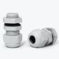 20 Pcs 3/8" NPT Nylon Cable Glands, IP68 Waterproof Adjustable Cord Grip Cable Connector Strain Relief Wire Protectors for 5-9mm Cable Diameter, Grey