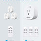 Remote Control Outlet Wireless Light Switch for Household Appliances, Expandable Remote Light Switch Kit, Up to 100 ft Range, FCC Certified, ETL Listed, White (3 Outlets + 1 Remotes)