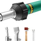 VEVOR Hot Air Plastic Welder, 1600W Hot Air Torch Pistol, 122-1112℉ PVC TPO Vinyl Heat Gun Welding Torch, Plastic Welding Roofing Kit with 4 Accessories - 2 Nozzles & 1 Seam Roller for PP/PE/PVC Sheet