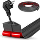 Floor Cord Cover Self Adhesive Cord Hider,10FT Cable Management, Extension Strip Protector for Wires, Prevent Cable Trips for Offices, Gyms, Exhibitions Cavity:0.39"(W) x 0.27"(H) Wooddarkblack