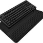 Computer Keyboard Stand with Wrist Rest, Ergonomic Tilted Keyboard Holder - Keyboard Riser with Wrist Pad - Keyboard Tray Support for Office Home - Black