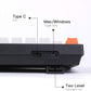Keychron C1 Wired Mechanical Keyboard TKL, RGB Backlit with Double-Shot ABS Keycaps, 87 Keys Hot-Swappable Pre-lubed Linear Switch Compatible with Mac Windows