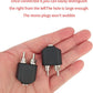 Hahiyo 3.2 F-2x3.2 RCA M Stereo Plug Interconnect Audio Two Males 3.2mm(1/8inch) and one Female 3.2mm(1/8inch) Adapter Splitter Good Signal Sound Snap Tight Not Wobble for Headphone Guitar Black 2pcs