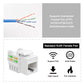 iwillink 10Gbps Cat6 Keystone Jack 10-Pack, RJ45 Keystone Jack, 90-Degree Ethernet Keystone Coupler, Punch Down Keystone Jack Adapter (White)