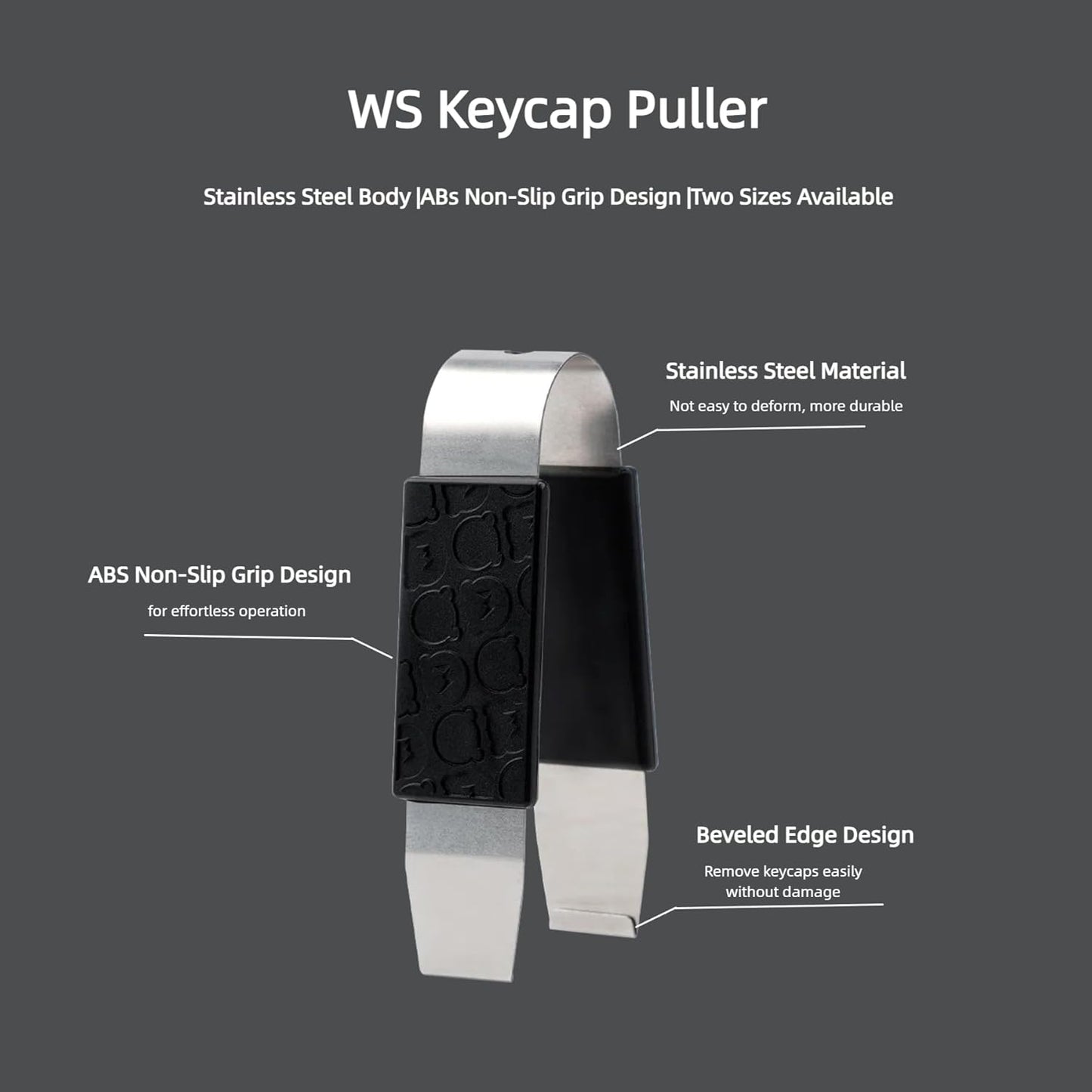 MELETRIX WS Keycap Puller, Metal Keycap Remover Key Cap Removal Tool for Mechanical Keyboard Removing Fixing Tools 1U Size (S)