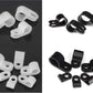 Bigtrans 555 Pcs Nylon Plastic R-Type Wire Clips with Screws 1/4" 5/16" 3/8" 1/2" 3/4" Clamps Fasteners Assortment for Cable Conduit -5 Size -White