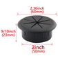 HJGarden 2PCS 2Inch (50mm) Desk Cord Grommets Wire Cable Hole Cover for Office PC Desk Cable Cord Cover Black