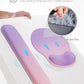 Ergonomic Mouse Pad Wrist Support Set, Memory Foam Keyboard Wrist Rest Set, Keyboard Pad, Non-Slip Base Mousepad(Gradient Pink Purple Set)