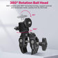 ULANZI R099 Super Clamp Camera Mount with 360° Ballhead for Bike/Bicycle/Motorcycle Handlebar Pole Tripod Tube Crossbar Gimbal Rods Mount for Insta360/GoPro/AKASO/DJI/Phone/DSLR/Light/Monitor