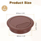 uxcell 5 Pcs 60mm (2.36 Inch) Desk Grommet, Plastic Cable Hole Cover, Wire Cord Cable Organizer for Home Office Computer Desk Cabinet, Brown