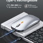 ProtoArc Foldable Keyboard and Mouse, XKM01 True Full-Size Folding Wireless Keyboard Mouse for Business Travel, a Portable Office Suite On-The-Go, Compatible with Laptop iPad Tablet - Black Silver