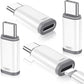Temdan 4 Pack Lightning to USB C Adapter for iPhone 15/16/17 Pro/17 Pro Max,for iPhone 17/16 Charger,17/16 Accessories,Fast Charging & Data Transfer,USB C Charger Connector Cable,Not for OTG-White