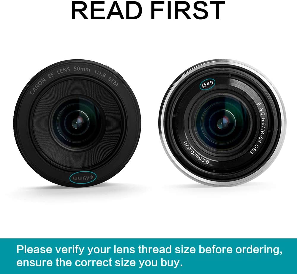 62mm Graduated Color Filters Kit 9 Pieces Gradual Colour Lens Filter Kit Set Accessory for Canon Nikon Sony Pentax Olympus Fuji DSLR Camera + Lens Filter Pouch +Lens Cleaning Cloth